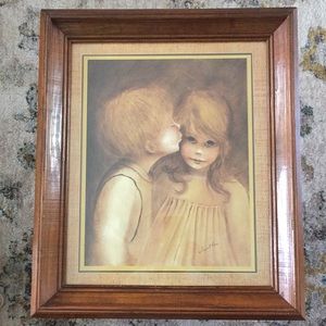 “A Little Kiss” Vintage by Margaret Kane